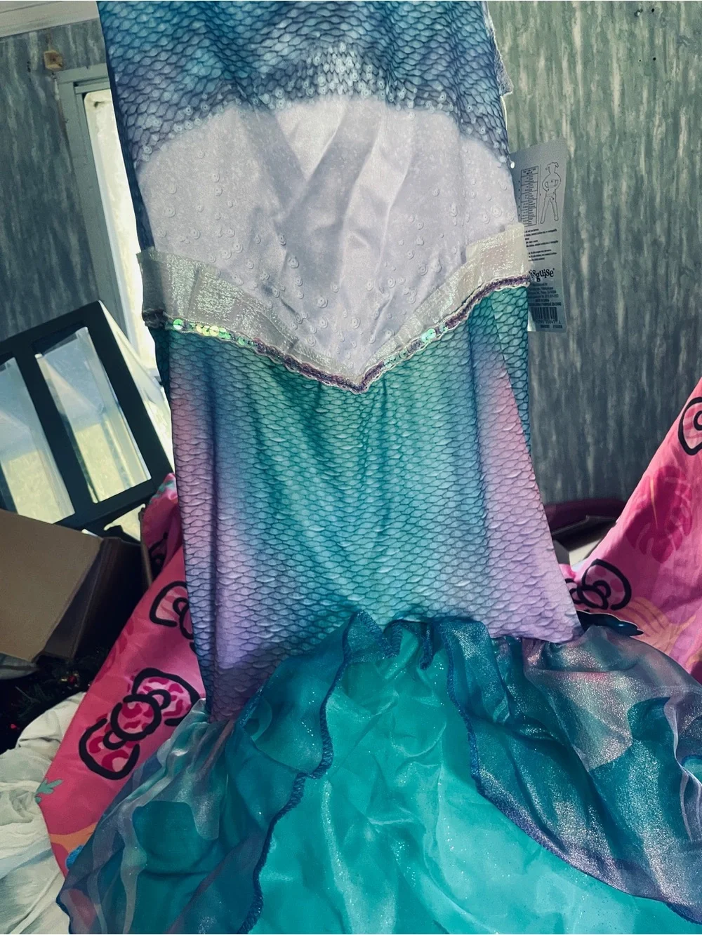 Disney Little Mermaid Ariel Light-Up Mermaid Costume Sz 7/8